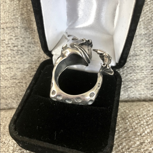 Unique & Unusual Sterling Jester Creature Ring❣️ - Picture 7 of 8